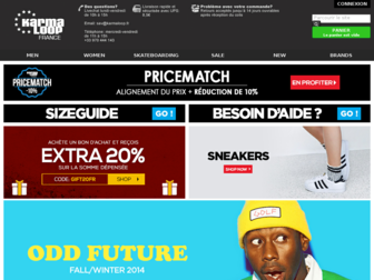 karmaloop.fr website preview