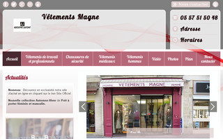 vetements-magne.fr website preview