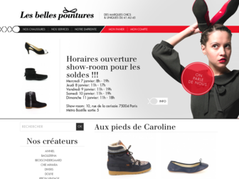 lesbellespointures.com website preview