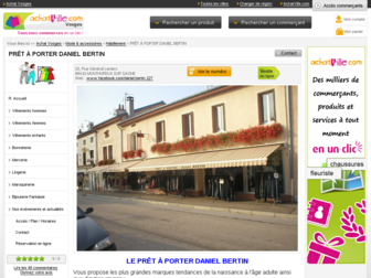 vetements-bertin.fr website preview