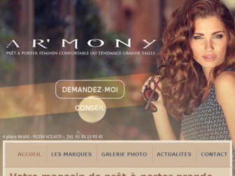 boutique-armony.fr website preview