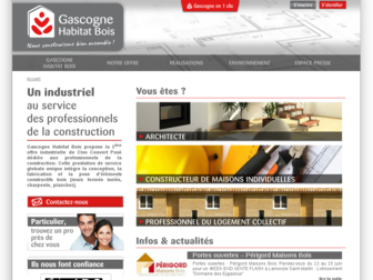 gascogne-habitat-bois.fr website preview