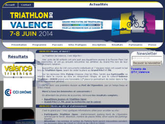 triathlondevalence.fr website preview