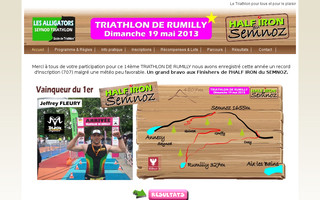 rumilly-triathlon.fr website preview