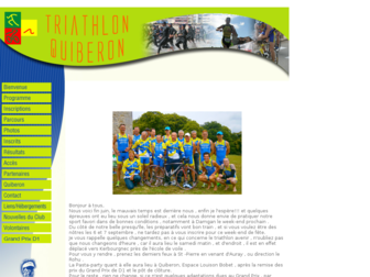 quiberontriathlon.fr website preview