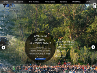triathlonoriginaldeporquerolles.fr website preview