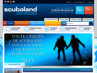 scubaland.fr website preview