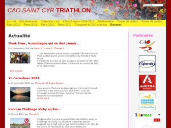triathlon.cao-stcyr.fr website preview