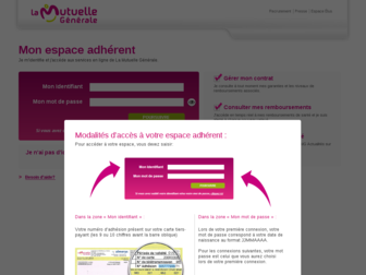 mon-espace-adherent.lamutuellegenerale.fr website preview