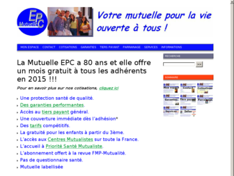 mutuelle-epc.com website preview