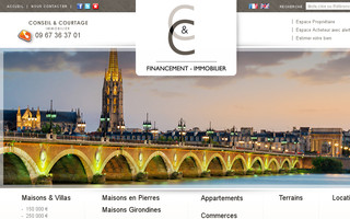 cnc-immobilier.com website preview