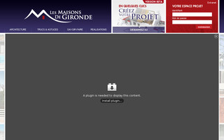 lesmaisonsdegironde.com website preview