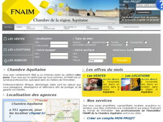 fnaim-aquitaine.com website preview