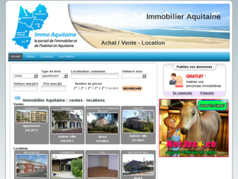 immo-aquitaine.com website preview