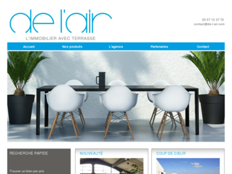 de-l-air.com website preview