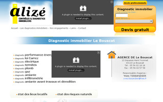 gironde.diagnostic-alize.fr website preview