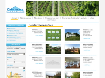 carrerelimmobilier.com website preview