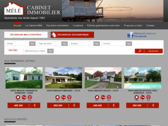 cabinet-mele.com website preview