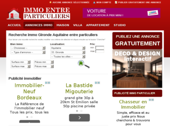 gironde.immo-entre-particuliers.com website preview