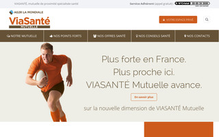 mutuelle-viasante.fr website preview
