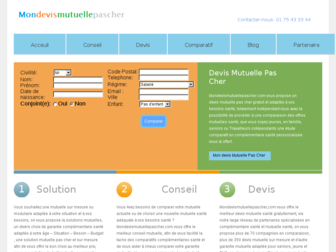 mondevismutuellepascher.com website preview