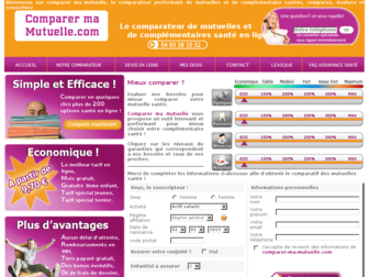 comparer-ma-mutuelle.com website preview