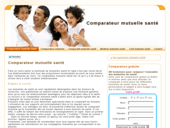 comparateurmutuelle-sante.fr website preview