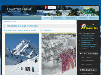 raquettes.pyreneance.com website preview