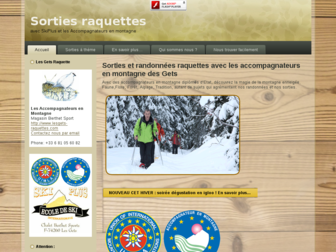 lesgets-raquette.com website preview