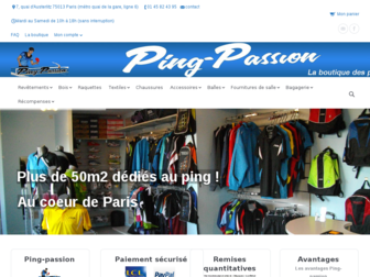 ping-passion.com website preview