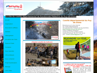ffrandonnee-puy-de-dome.fr website preview