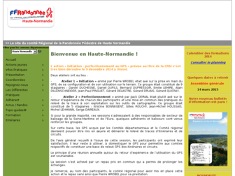 haute-normandie.ffrandonnee.fr website preview
