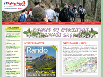 ffrandonnee-allier.fr website preview