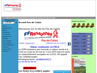pas-de-calais.ffrandonnee.fr website preview