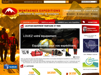 montagne-expedition.fr website preview