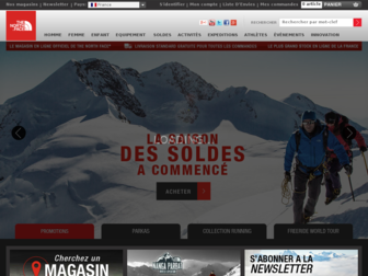 thenorthface.fr website preview