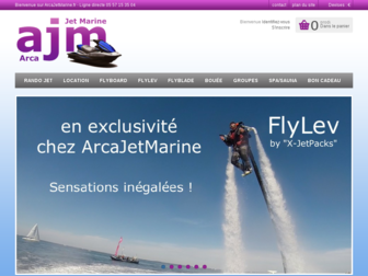 arcajetmarine.fr website preview