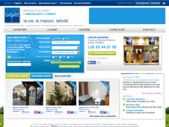 laforet-immobilier-tarbes.com website preview