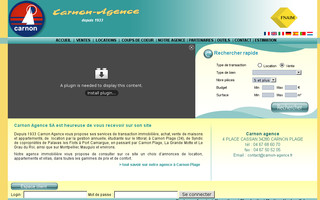 carnon-agence.fr website preview