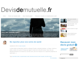 devisdemutuelle.fr website preview
