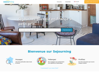 sejourning.com website preview