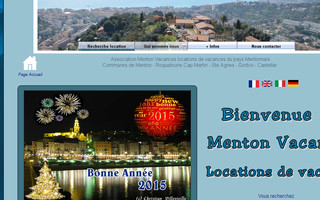 mentonvacances.fr website preview