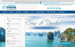 vacancestransat.fr website preview