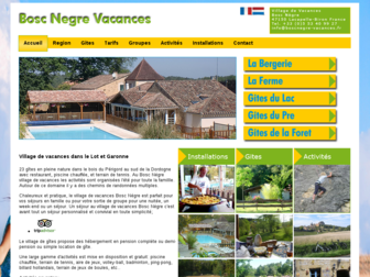 boscnegre-vacances.fr website preview