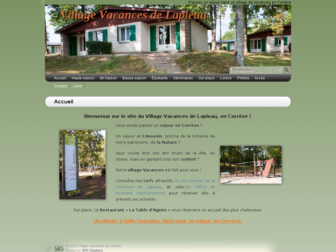 village-vacances-lapleau.com website preview