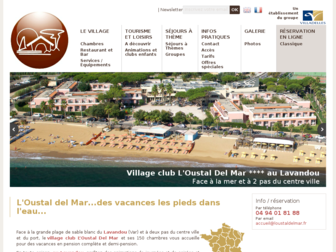 village-oustaldelmar.com website preview