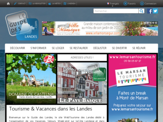 guide-des-landes.com website preview