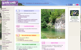 ardeche.guideweb.com website preview