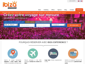 ibiza-experience.com website preview