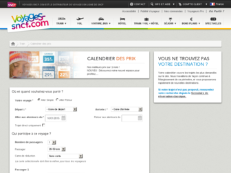 calendrier.voyages-sncf.com website preview